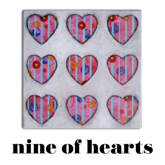 Heart Painting, Wall Decor, Acrylic painting, 12" x 12" - Picture 1 of 4